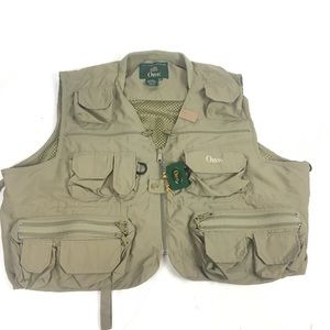 ORVIS Zip Up FISHING VEST Khaki Tan MEN'S XXL
